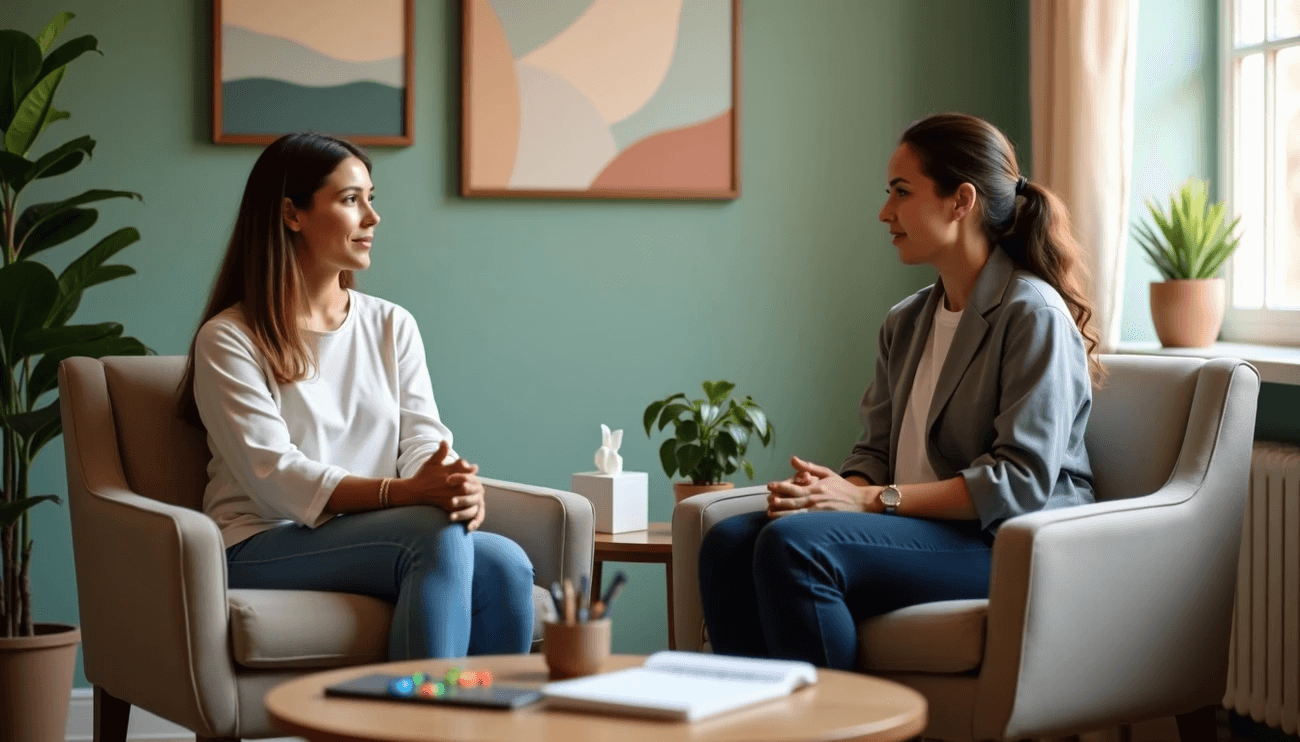 Therapy session at Soft Power Psychotherapy